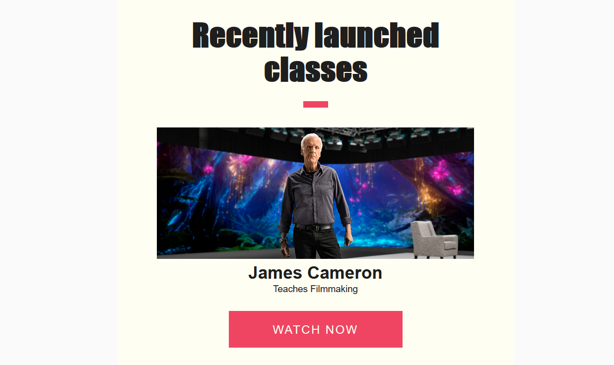 Cameron på MasterClass