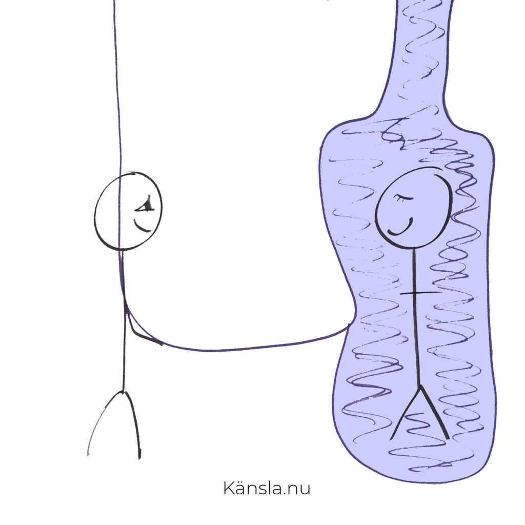 Illustration: ge Reiki som terapeut – du ger från universell livsenergi istället för din egen